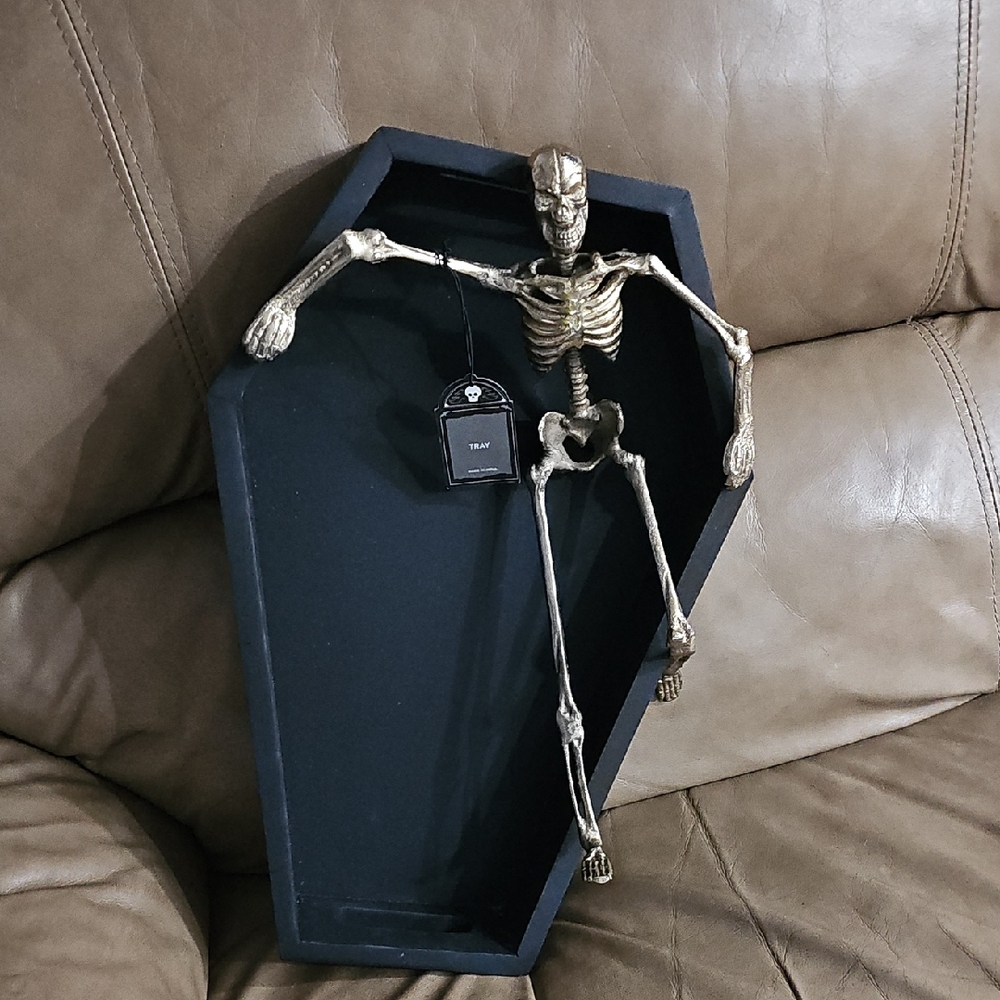 Skeleton Coffin Wall Decor